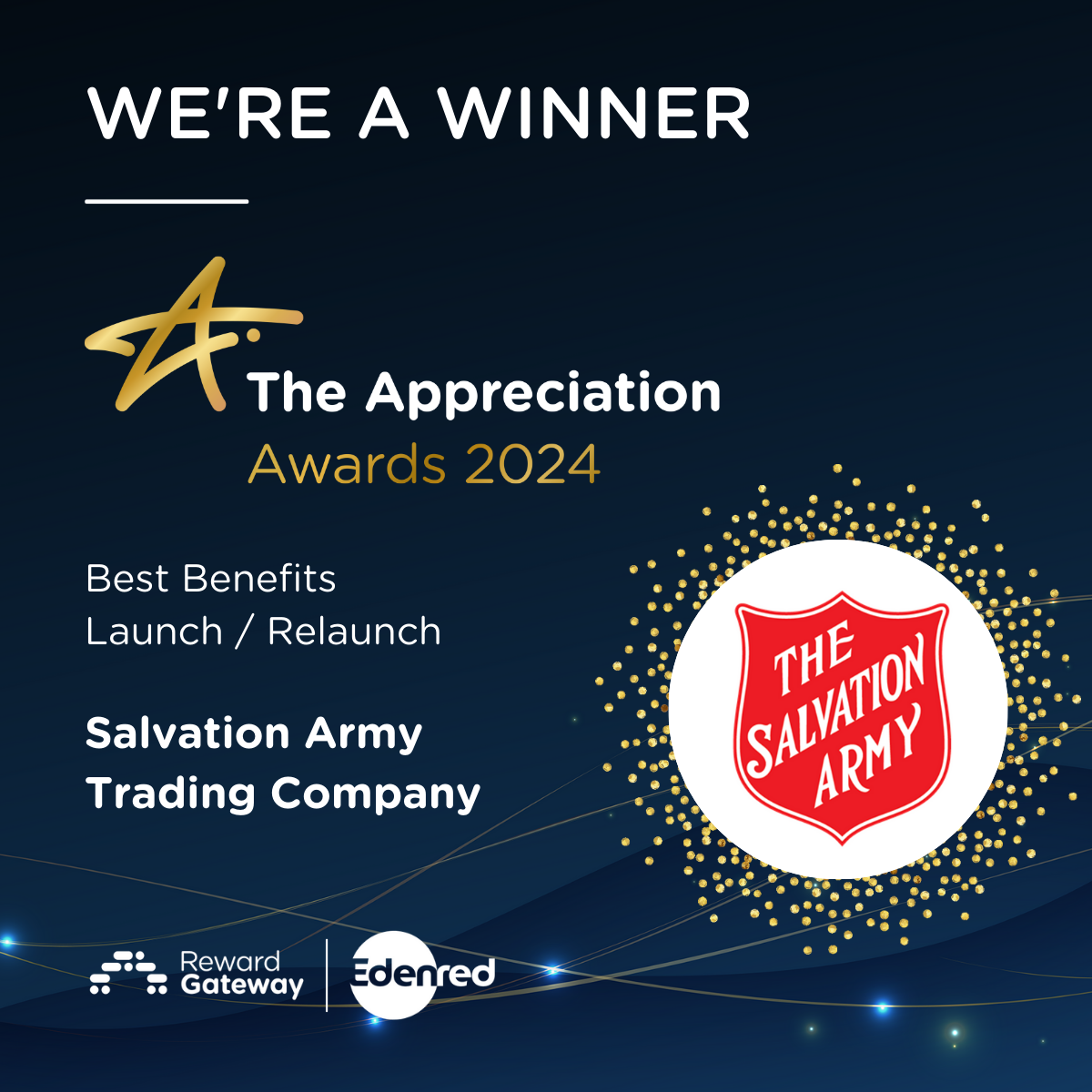 Salvation Army Trading Company wins major colleague experience and benefits award