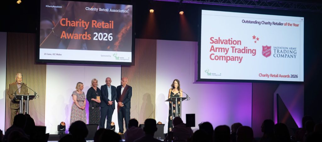 Salvation Army Trading winning Outstanding Charity Retailer 2026