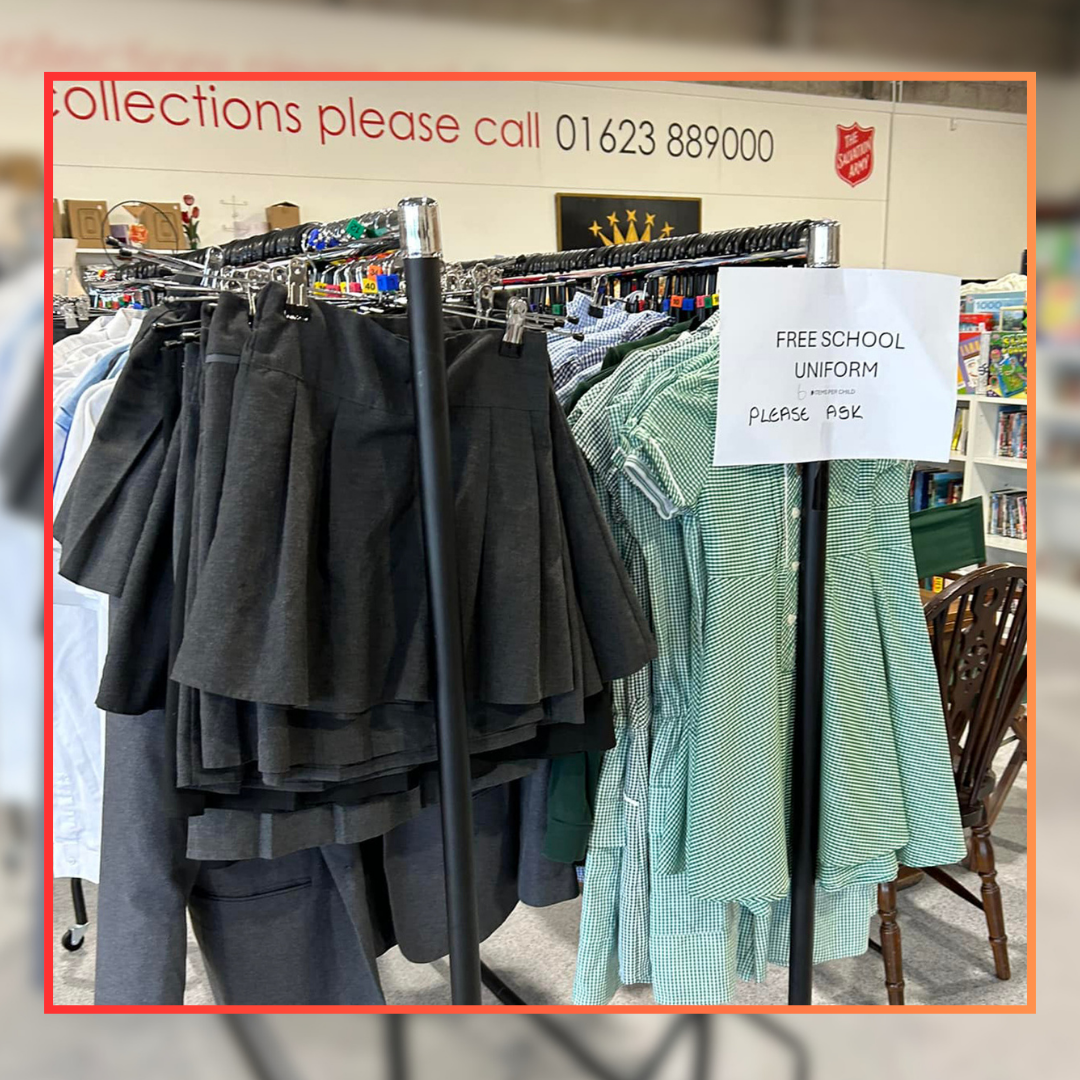 Our charity stores set to give away 30,000 free school uniform items