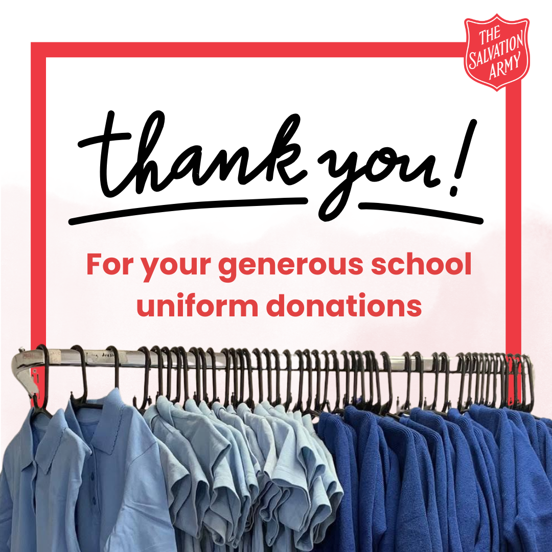 Our charity shops give away over 50,000 free school uniform items